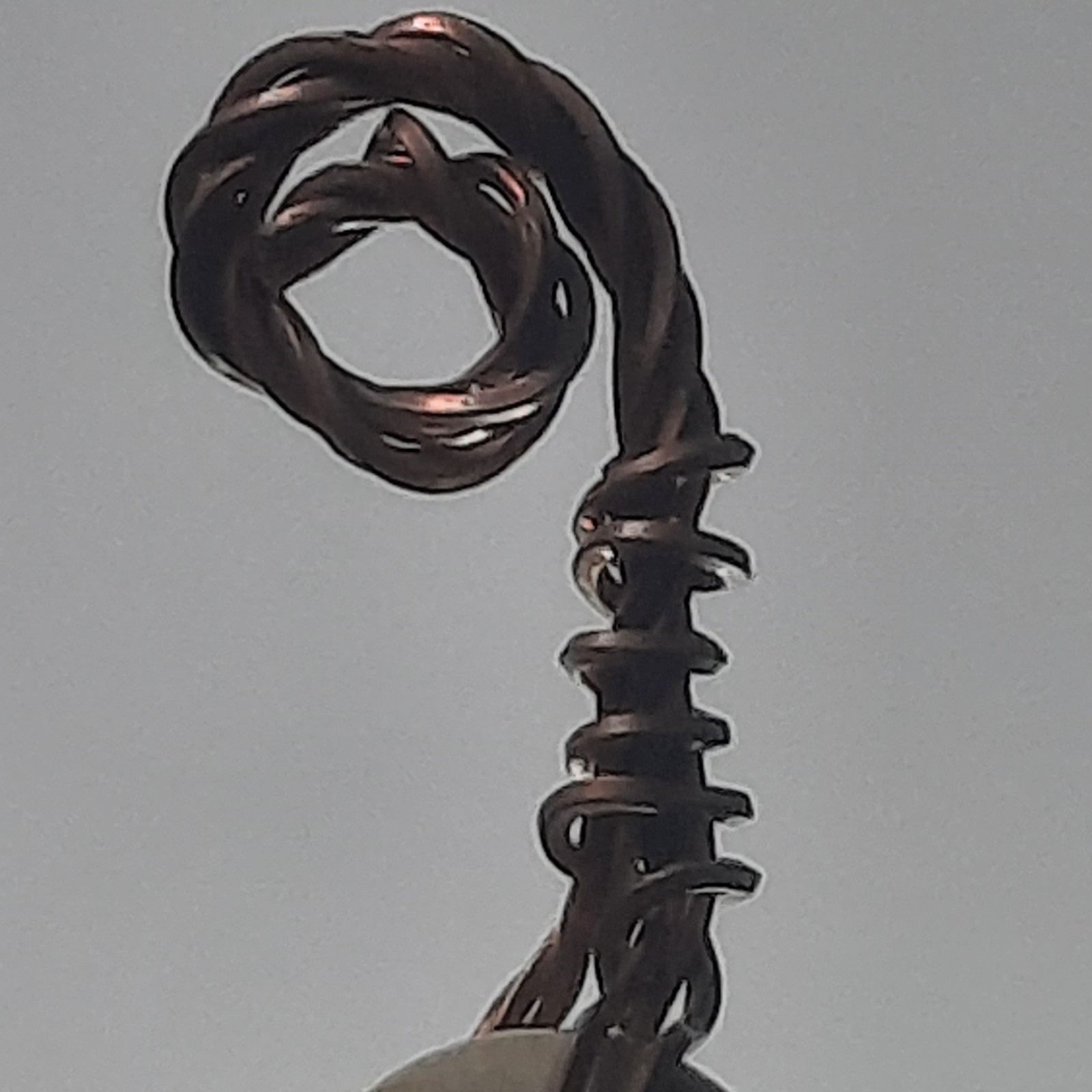 A Far-Out Masterpiece (Copper-Wrapped Picasso Marble Pendant) - Image 3