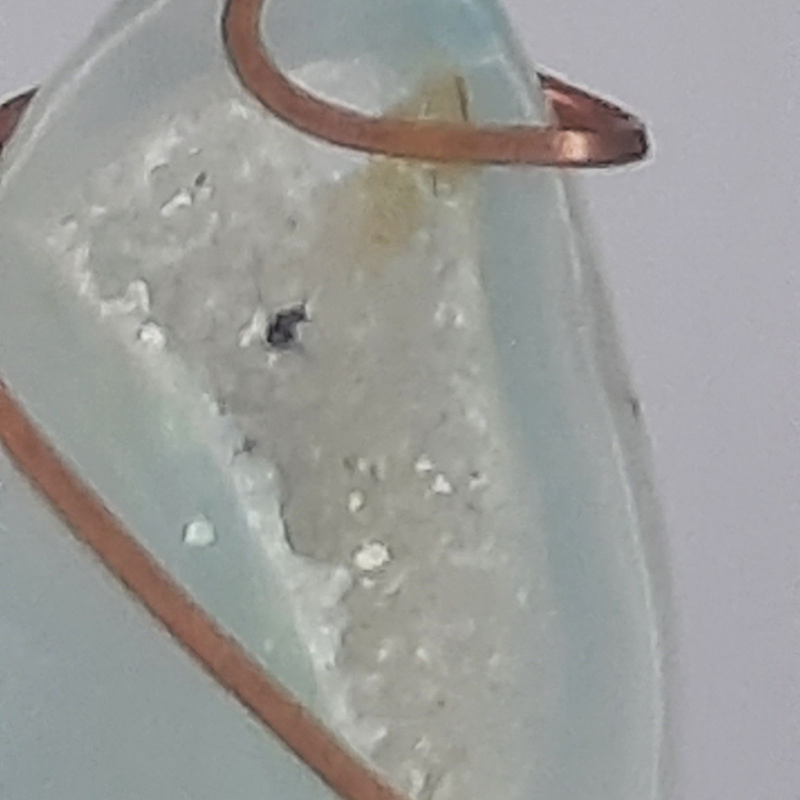 A Little Sky Spark (Agate Slice Pendant Copper Wrap) - Image 2